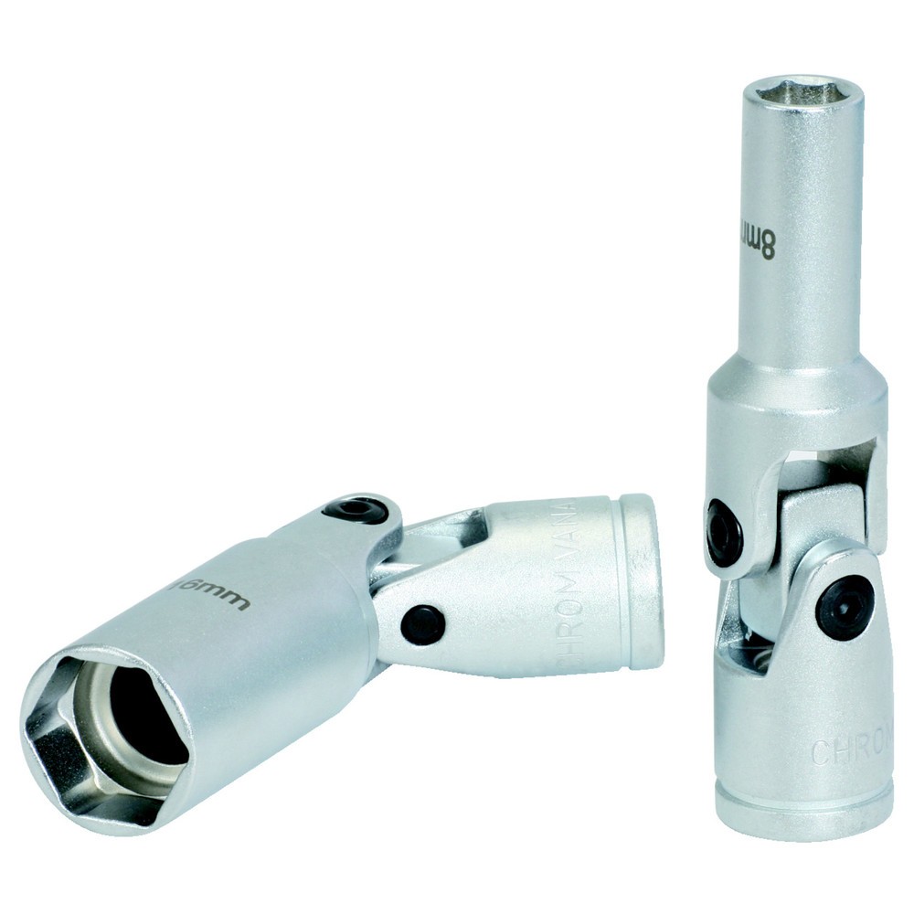 Produktabbildung: KS TOOLS 3/8" Glühkerzen-Gelenknüsse, kurz, 75mm, 12mm