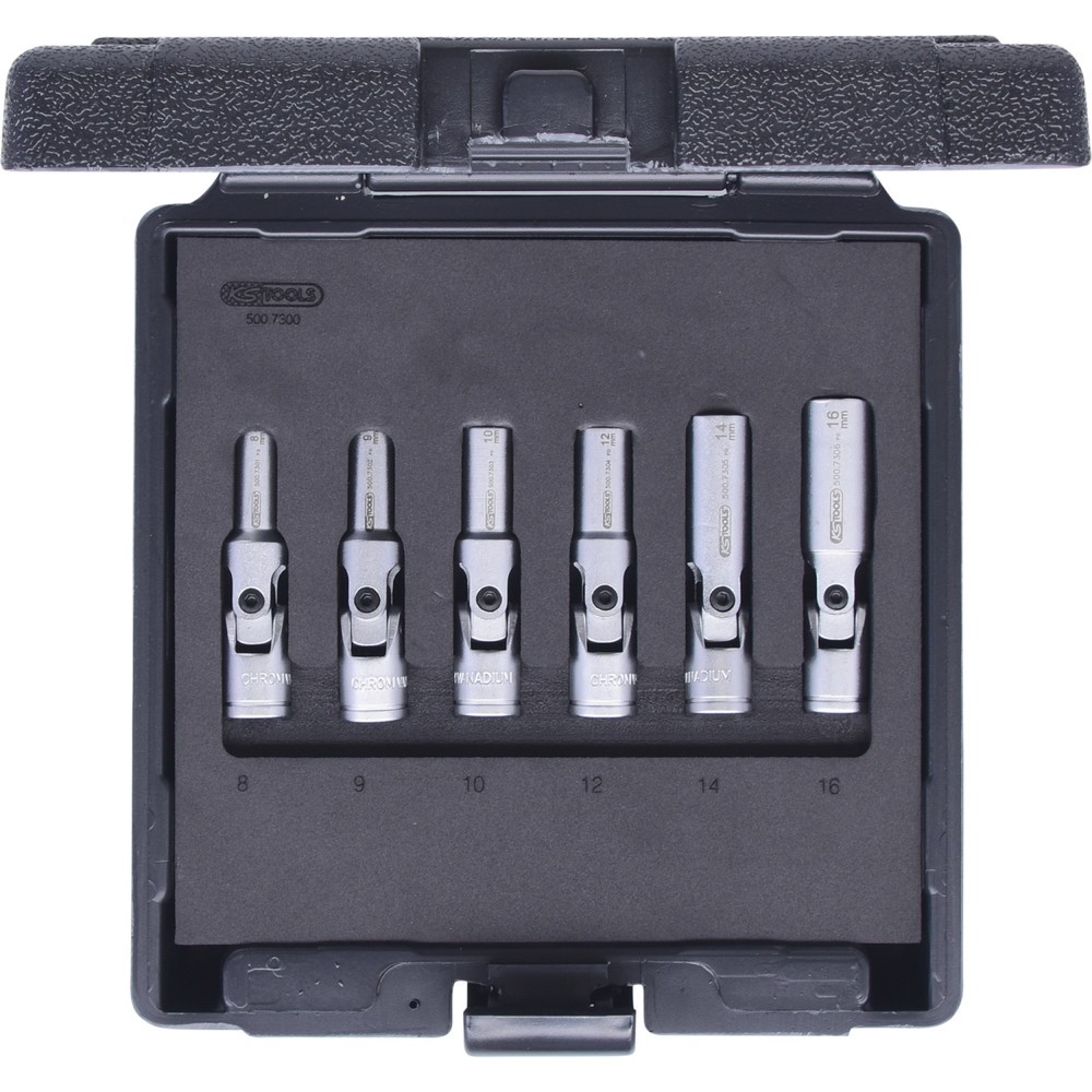 Produktabbildung Nr. 6: KS TOOLS 3/8" Glühkerzen-Gelenknuss-Satz, kurz, 6-tlg