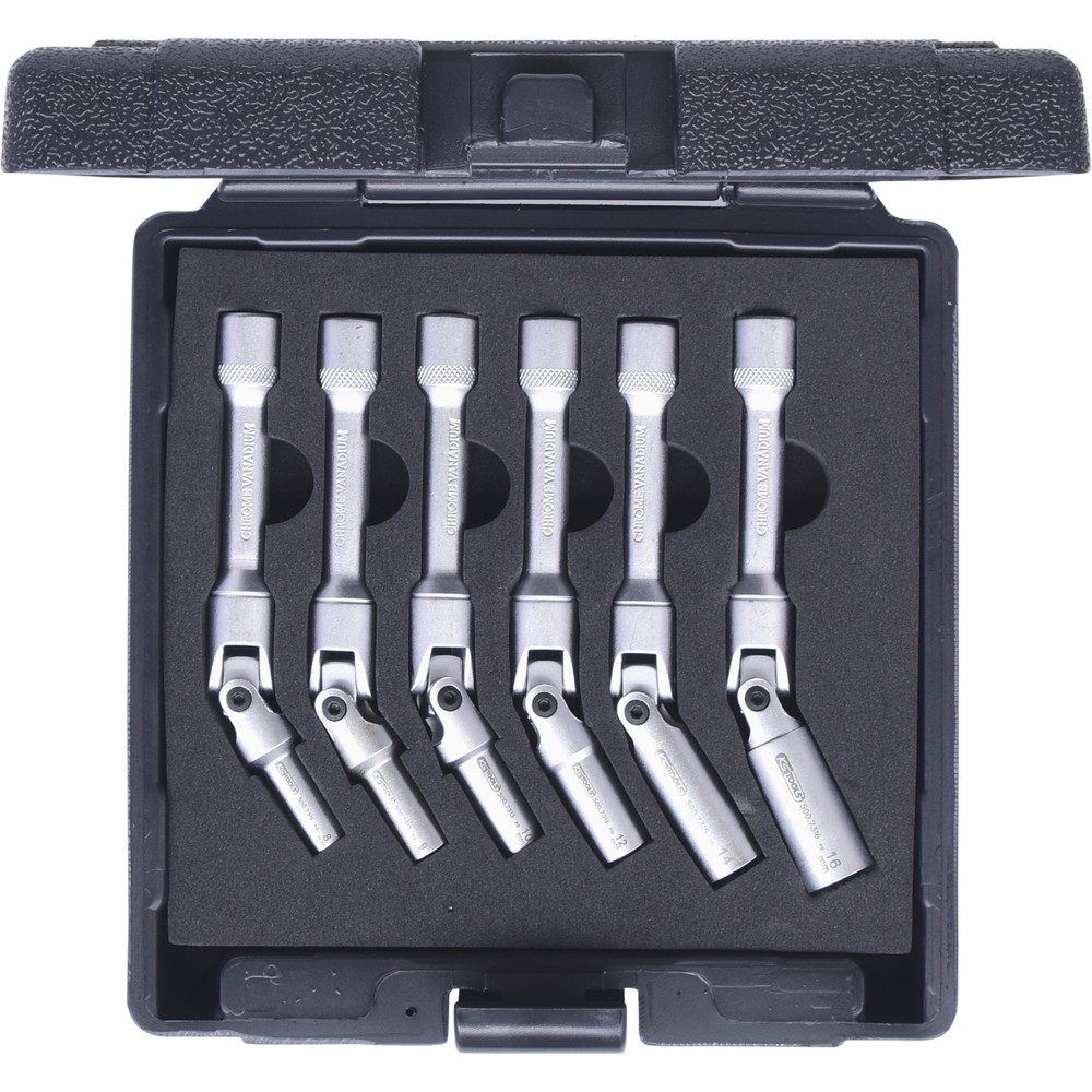 Produktabbildung Nr. 9: KS TOOLS 3/8" Glühkerzen-Gelenkschlüssel-Satz, lang, 6-tlg