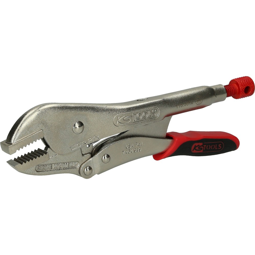 Produktabbildung: KS TOOLS Gripzange mit Easy-Release, gerade Backen,50mm,L=250mm