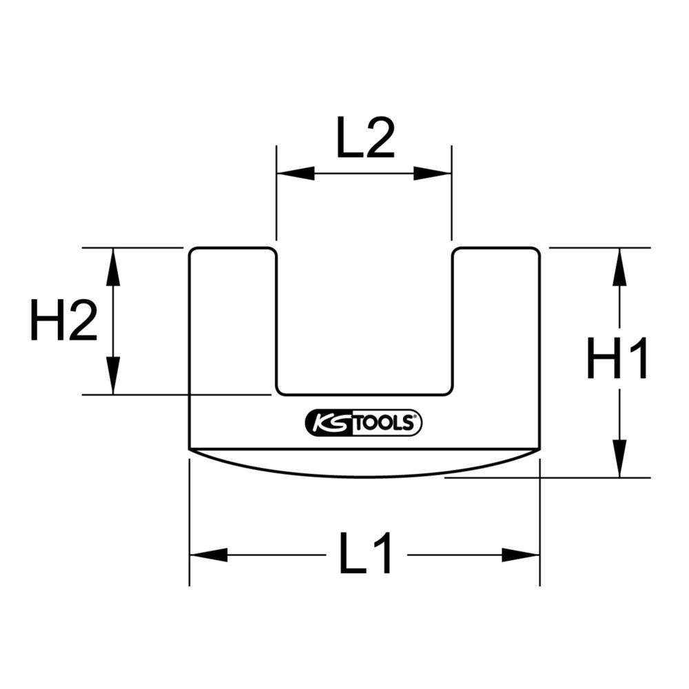 Produktabbildung Nr. 6: KS TOOLS Gummiaufsatz für Fäustel, 72x40mm