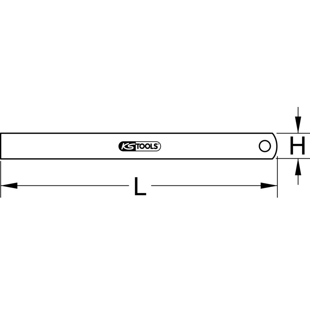 Produktabbildung Nr. 6: KS TOOLS Halbflexibler Stahlmaßstab, 500mm