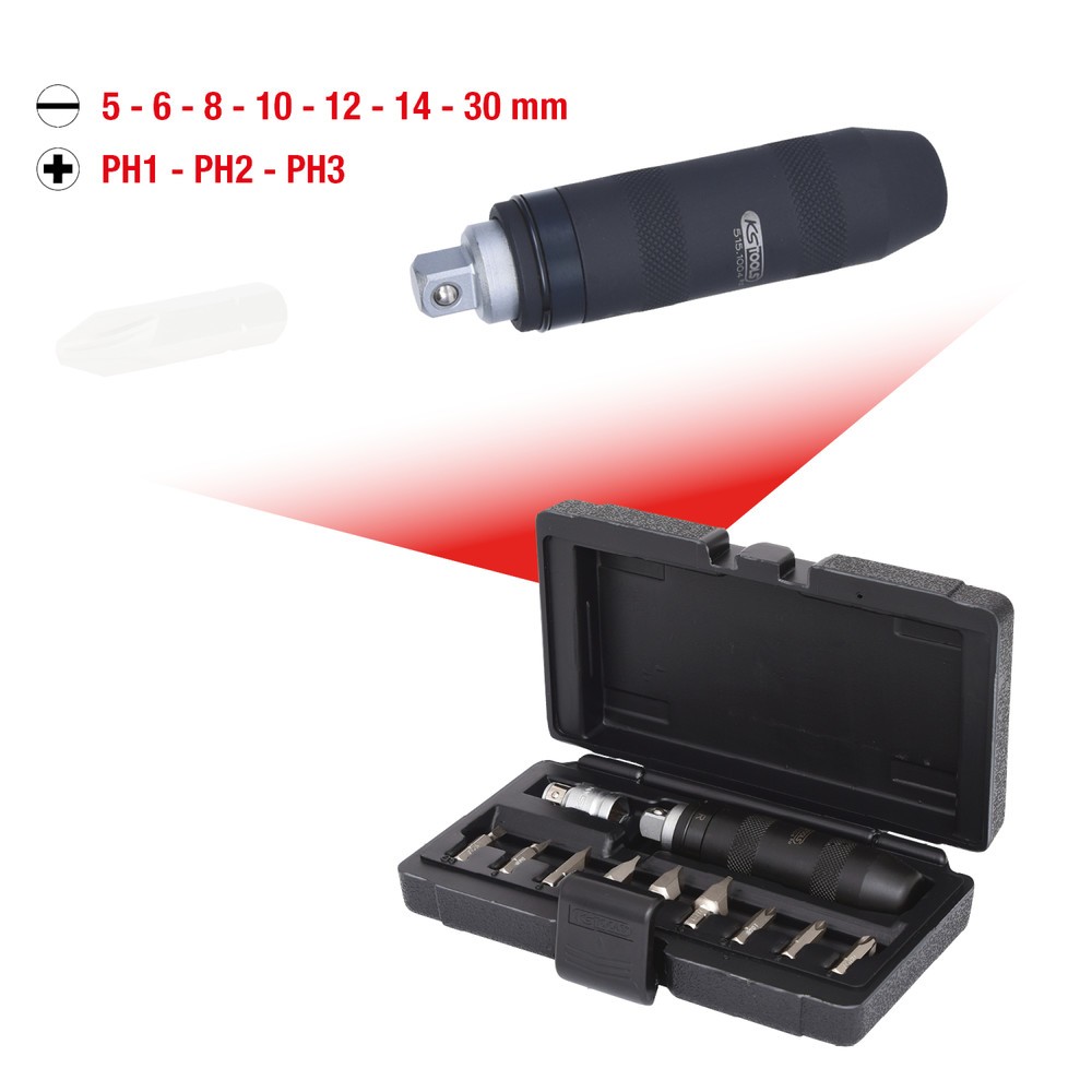Produktabbildung Nr. 4: KS TOOLS 1/2" Hand-Schlagschraubendreher-Satz, 11-tlg