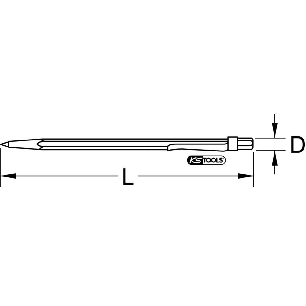 Produktabbildung Nr. 5: KS TOOLS Hartmetall-Anreißnadel, 145mm