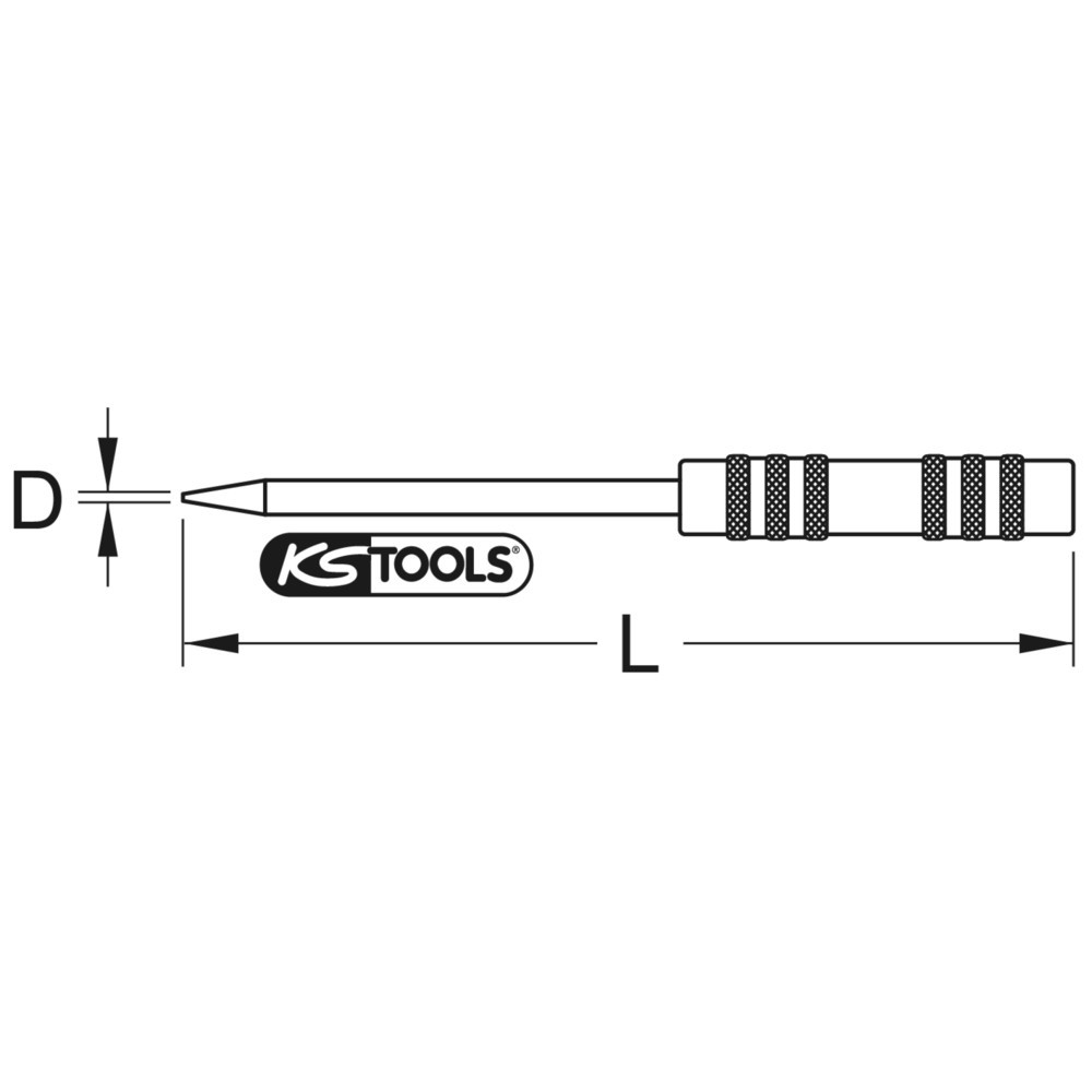 Produktabbildung Nr. 2: KS TOOLS Hartmetall-Anreißnadel, 170mm