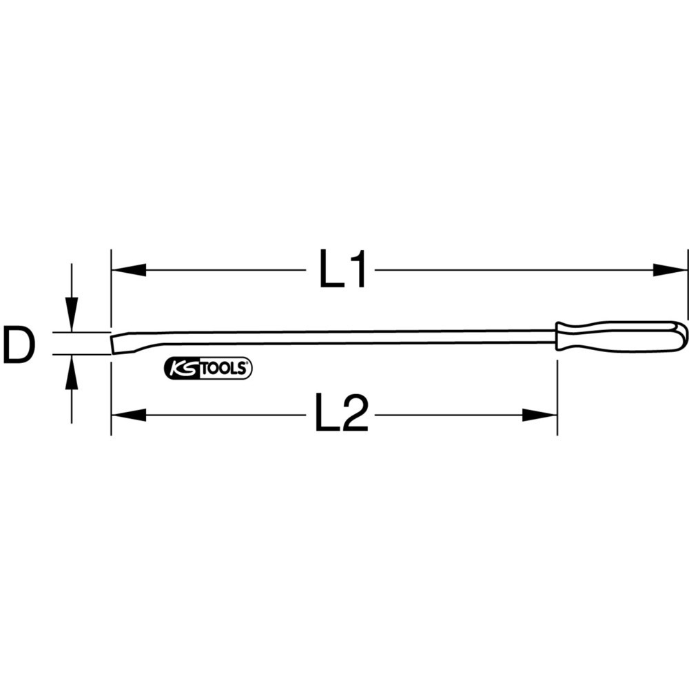 Produktabbildung: KS TOOLS Hebeleisen, 18x320mm