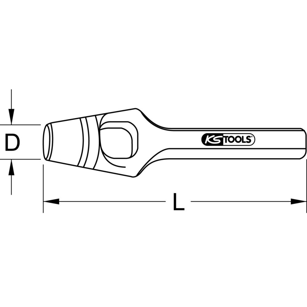 Produktabbildung: KS TOOLS Henkel-Locheisen, 9mm