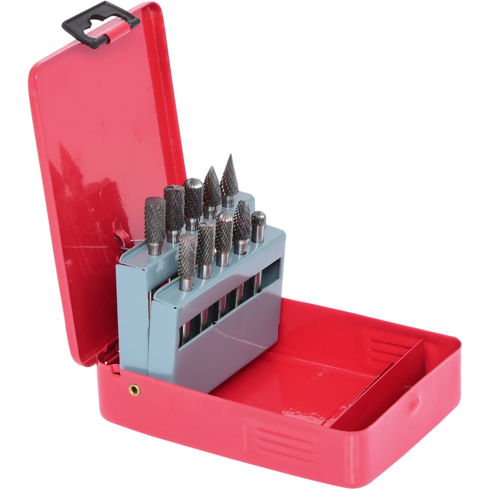 Produktabbildung Nr. 4: KS TOOLS HM Frässtift-Satz, Stahlblechkassette, 10-tlg