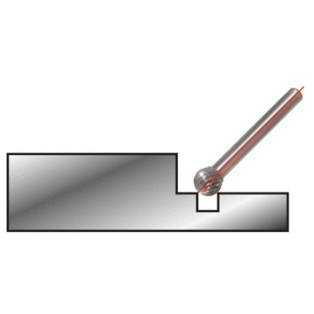 Produktabbildung Nr. 2: KS TOOLS HM Kugel-Frässtift Form D, 8mm