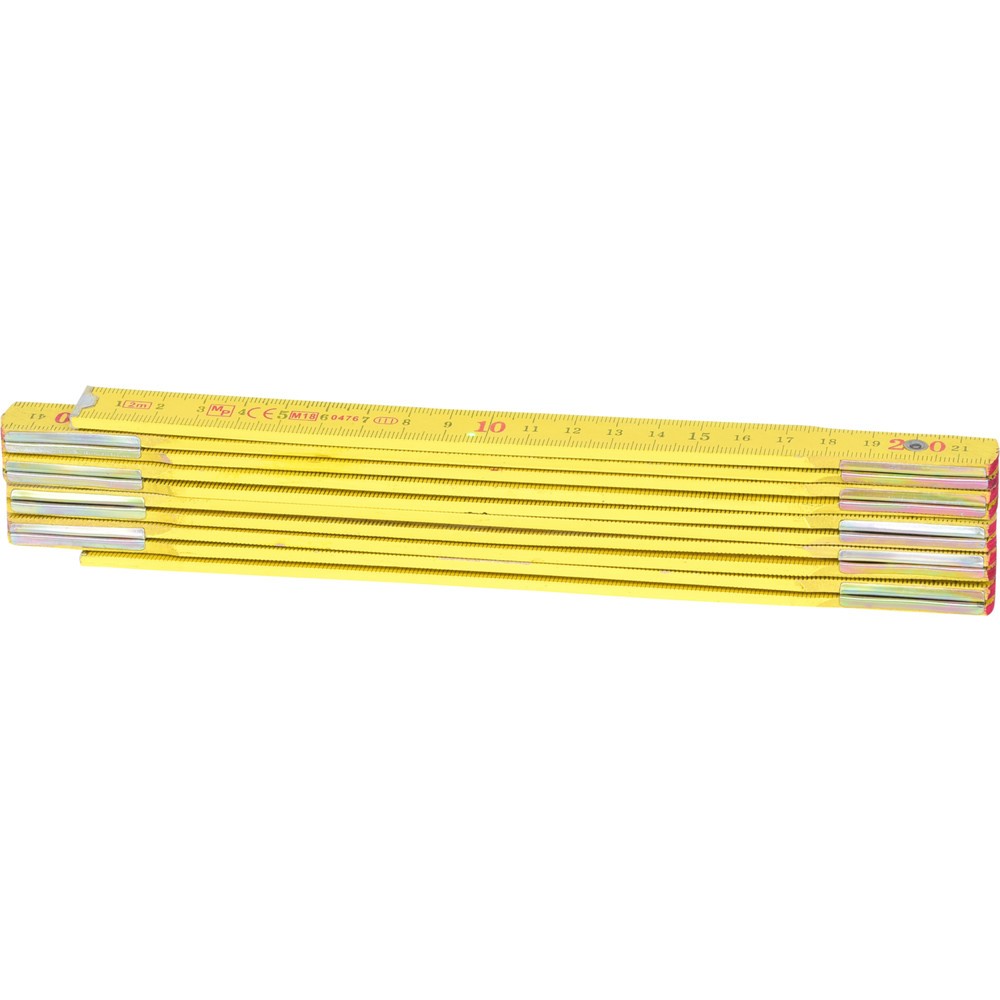 Produktabbildung Nr. 2: KS TOOLS Holz-Gliedermaßstab, gelb, 2m