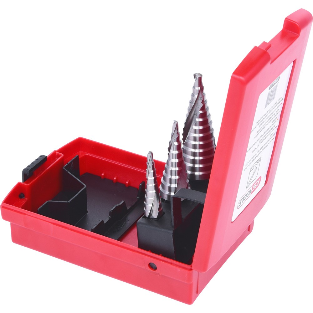 Produktabbildung Nr. 3: KS TOOLS HSS Co 5 Stufenbohrer-Satz, Kunststoffkassette 3-tlg