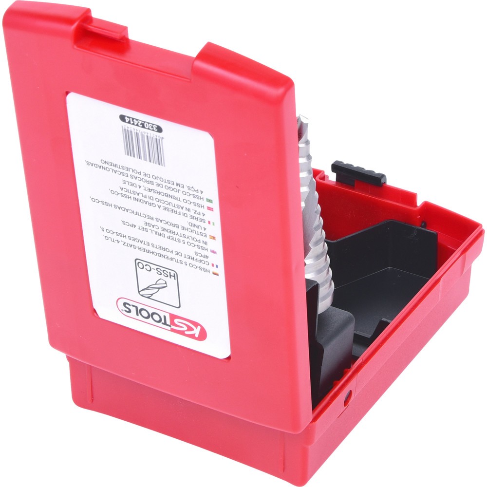 Produktabbildung Nr. 4: KS TOOLS HSS Co 5 Stufenbohrer-Satz, Kunststoffkassette 3-tlg