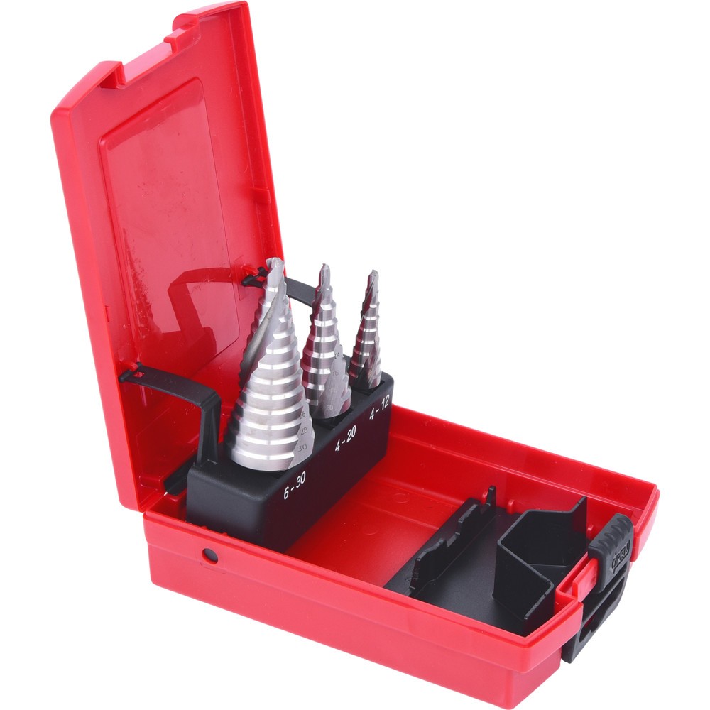 Produktabbildung Nr. 5: KS TOOLS HSS Co 5 Stufenbohrer-Satz, Kunststoffkassette 3-tlg