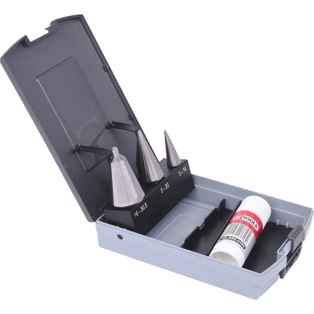 Produktabbildung Nr. 4: KS TOOLS HSS Co Blechschälbohrer-Satz, Kunststoffkassette 4-tlg