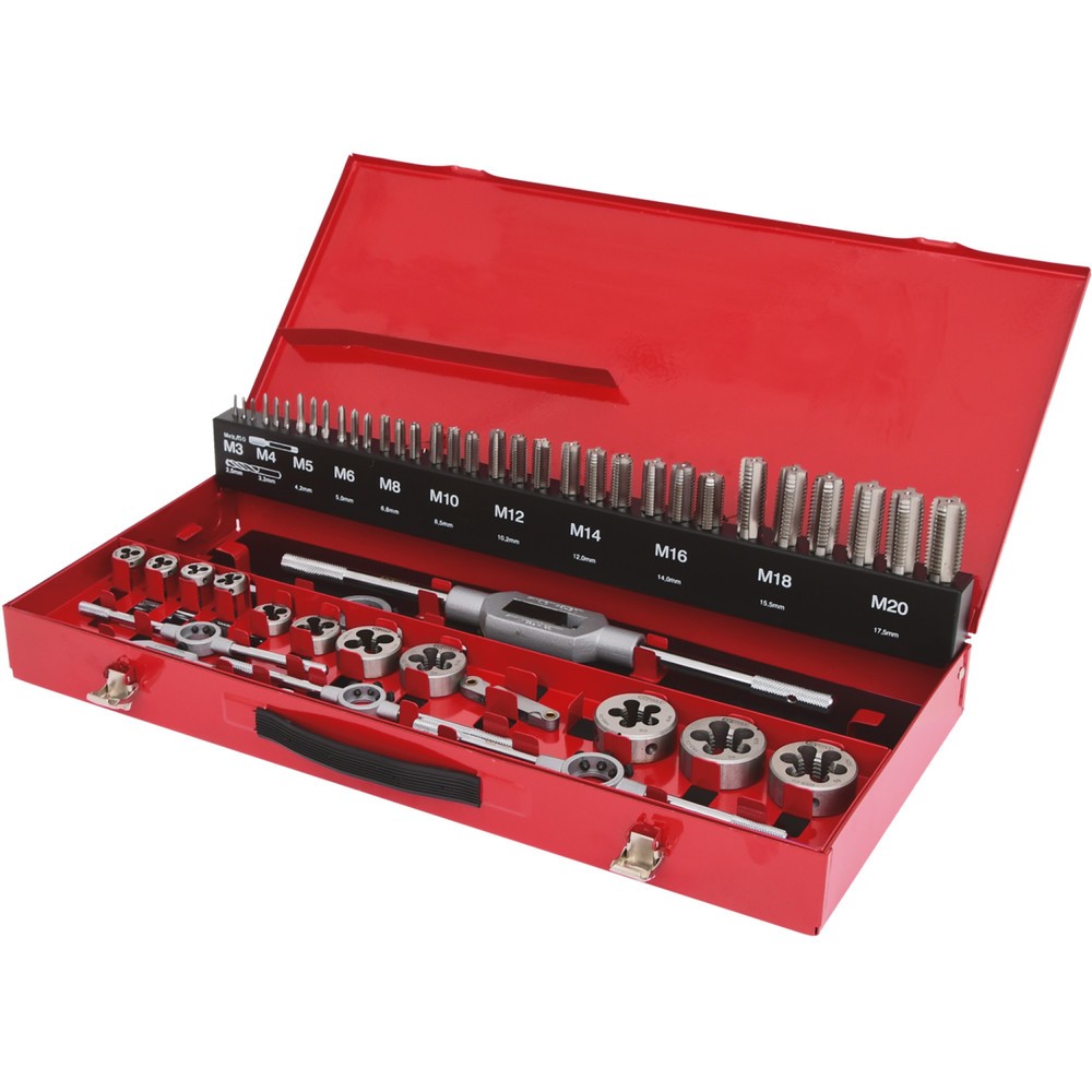KS TOOLS HSS Co Gewindeschneidwerkzeug-Satz, 54-tlg Produktabbildung: KS TOOLS HSS Co Gewindeschneidwerkzeug-Satz, 54-tlg