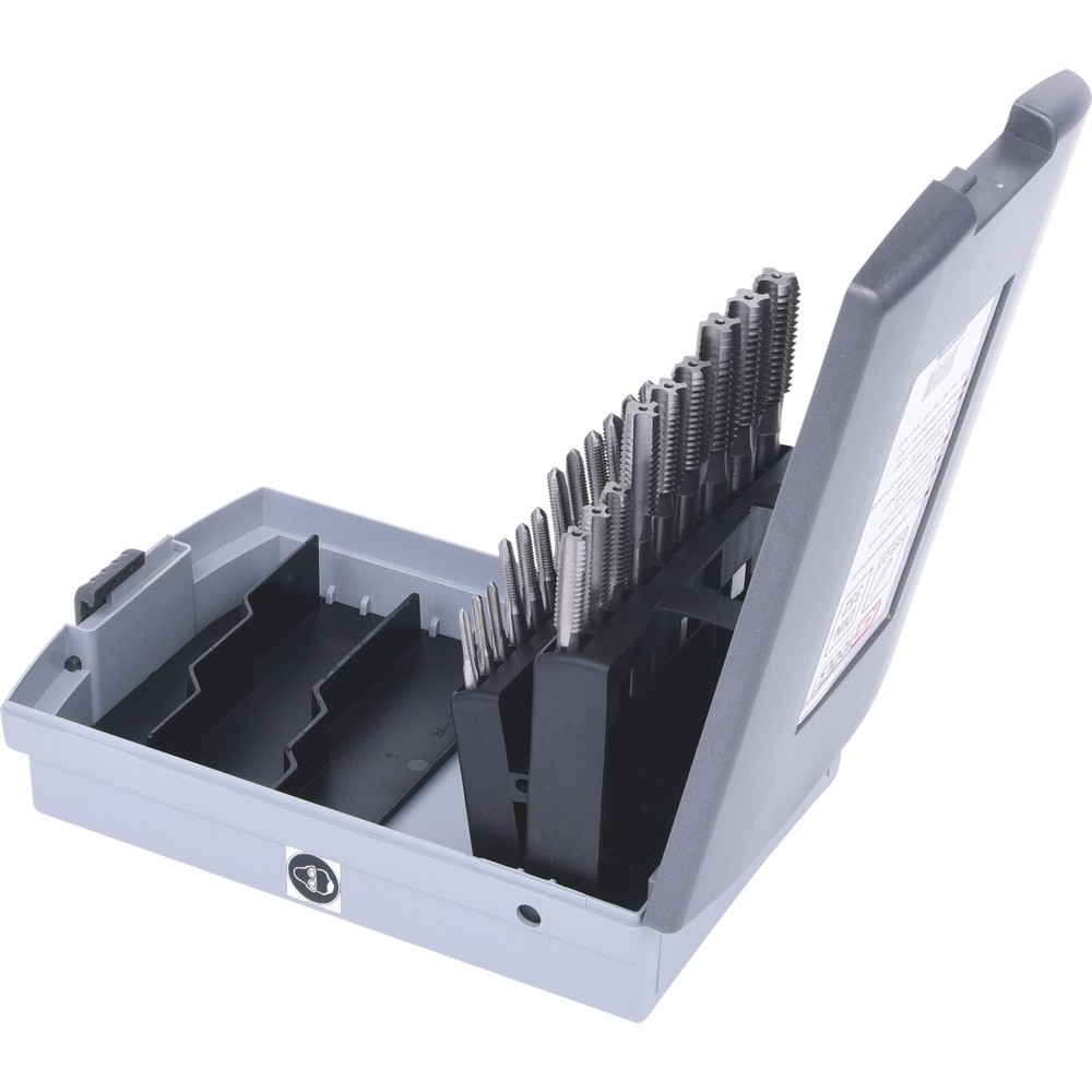 Produktabbildung Nr. 3: KS TOOLS HSS CO Handgewindebohrer-Satz M, Kunststoffkassette 21-tlgM3-M12