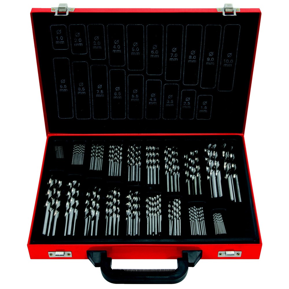 Produktabbildung: KS TOOLS HSS-G Co 5 Spiralbohrer-Satz, 170-tlg, 1-10mm