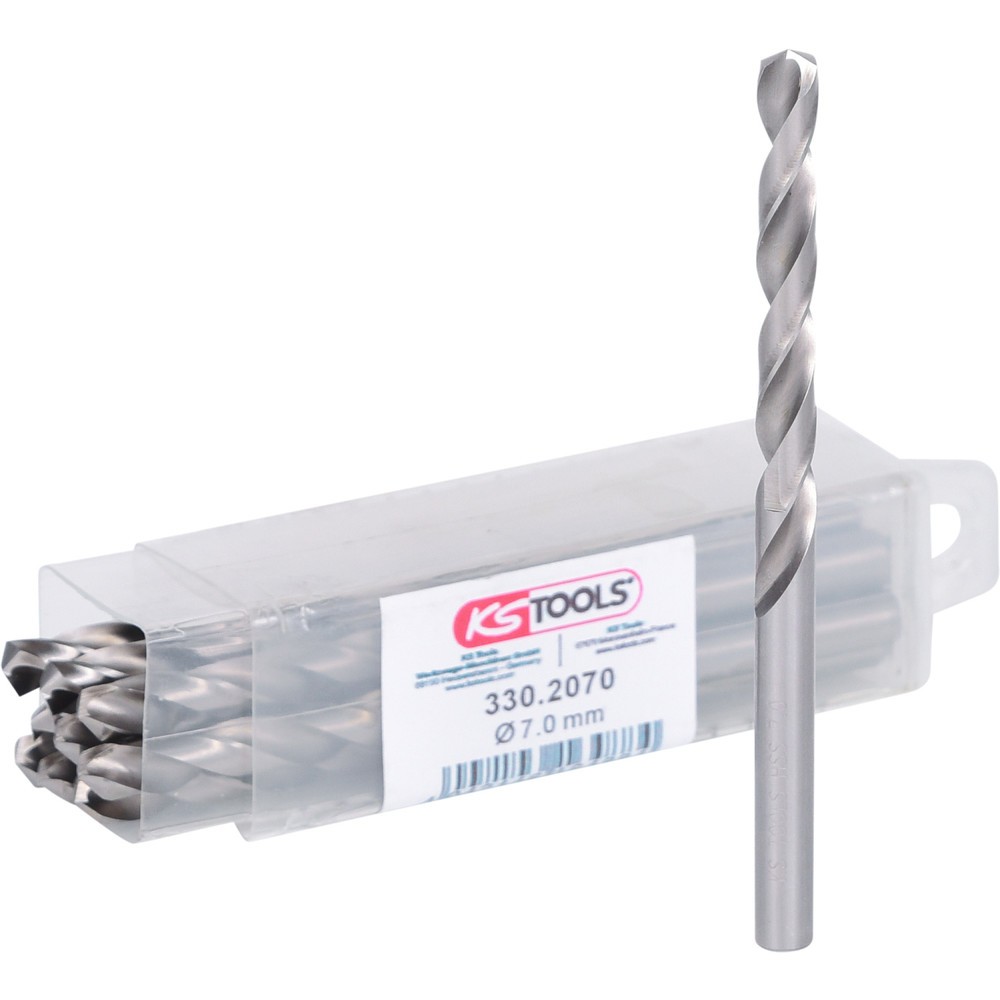 Produktabbildung: KS TOOLS HSS-G Spiralbohrer, 7mm, 10er Pack