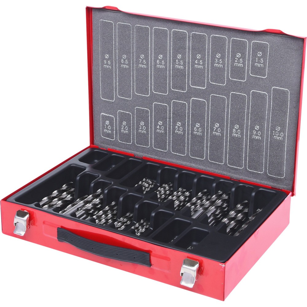 Produktabbildung: KS TOOLS HSS-G Spiralbohrer-Satz, 170-tlg, 1-10mm