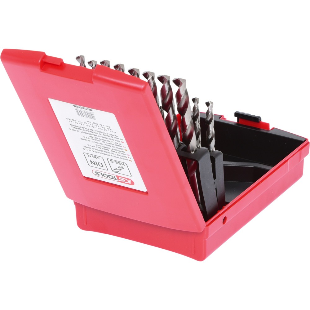 Produktabbildung Nr. 4: KS TOOLS HSS-G Spiralbohrer-Satz, Kunststoffkassette, 19-tlg 1-10mm
