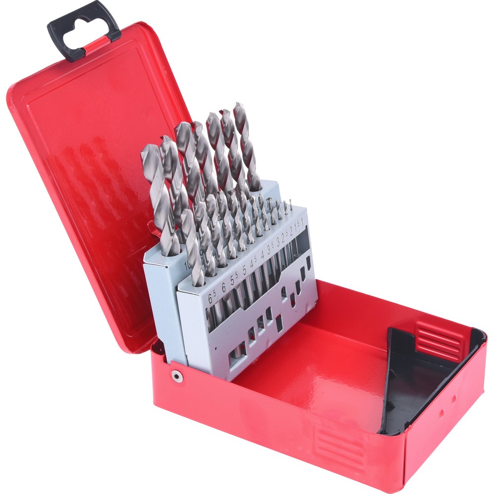 Produktabbildung Nr. 5: KS TOOLS HSS-G Spiralbohrer-Satz, Stahlblechkassette, 19-tlg 1-10mm
