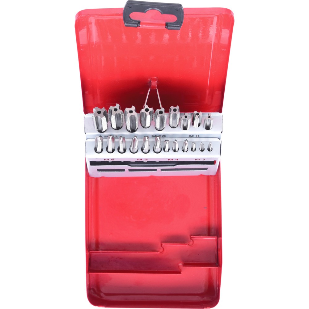 Produktabbildung Nr. 5: KS TOOLS HSS Handgewindebohrer-Satz M, Stahlblechkassette 21-tlgM3-M12