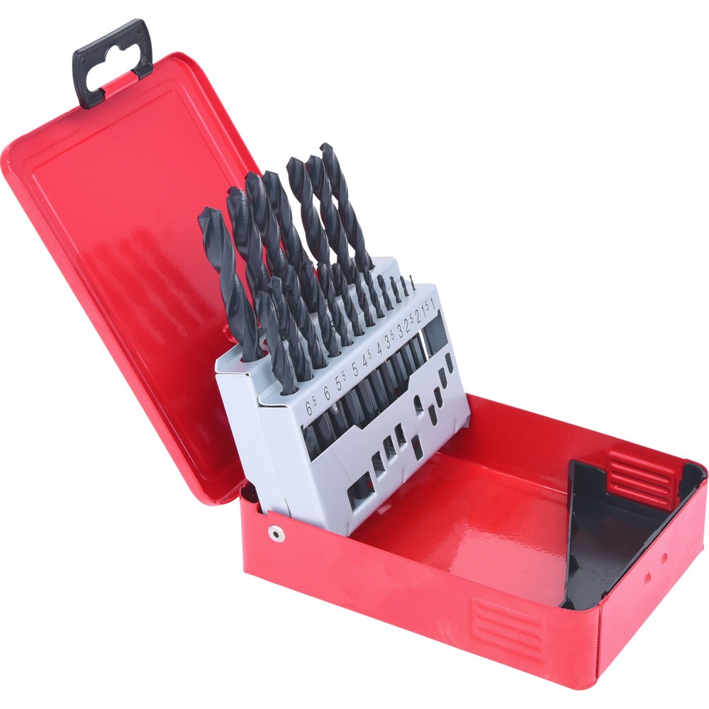 Produktabbildung Nr. 4: KS TOOLS HSS-R Spiralbohrer-Satz, Stahlblechkassette, 19-tlg, 1-10mm