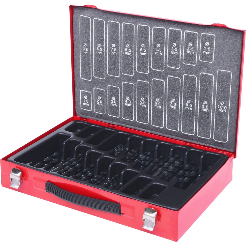 Produktabbildung Nr. 1: KS TOOLS HSS-R Spiralbohrer-Satz, 170-tlg, 1-10mm