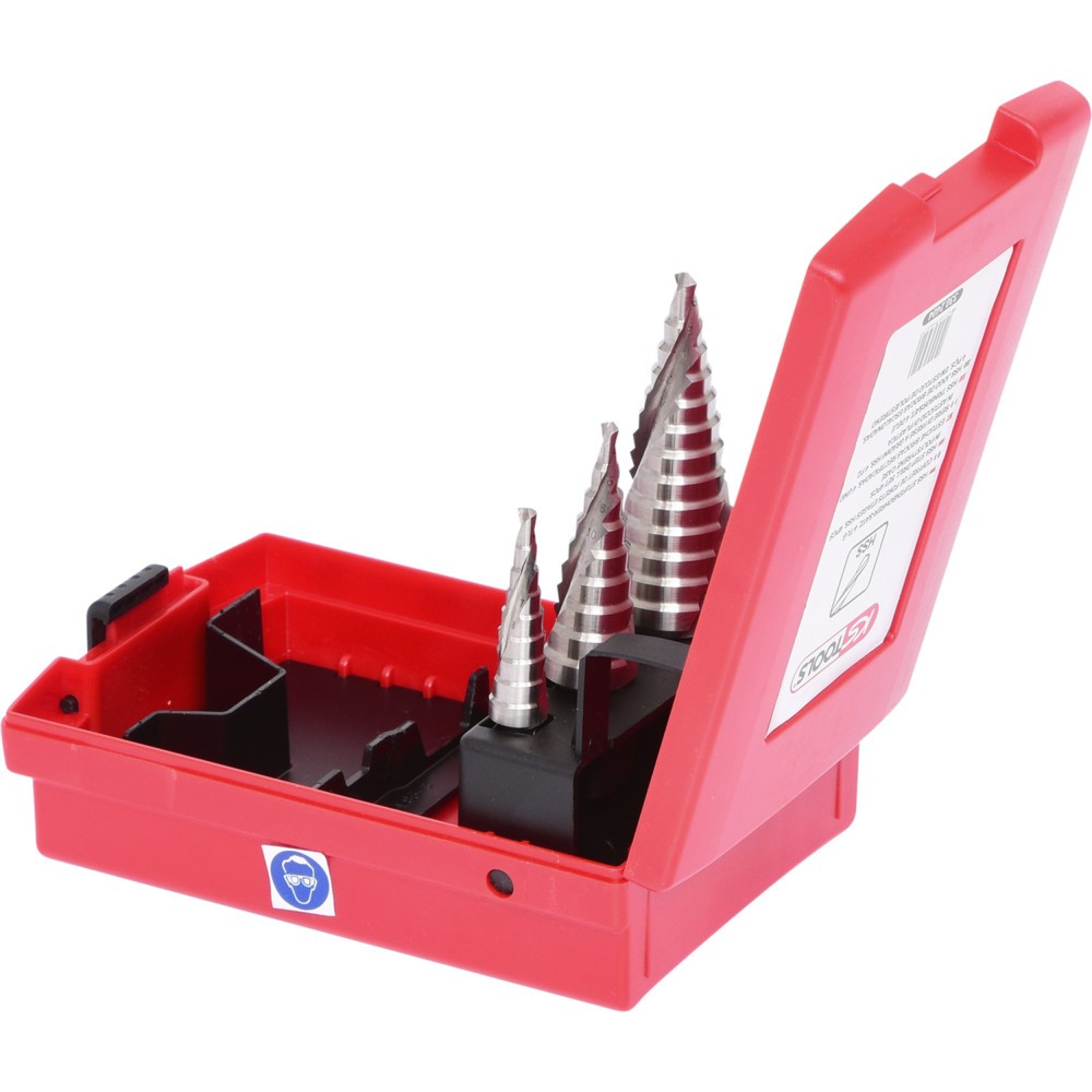 Produktabbildung Nr. 3: KS TOOLS HSS Stufenbohrer-Satz, Kunststoffkassette 3-tlg