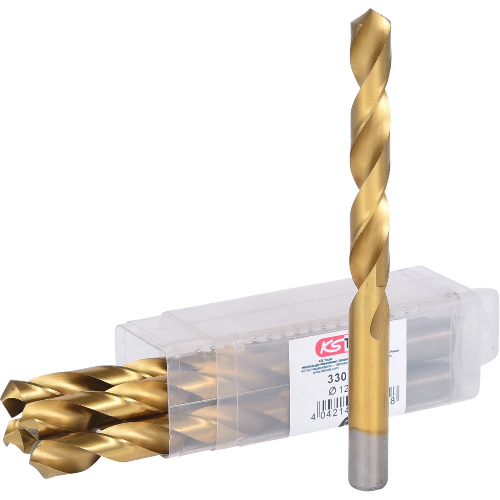 Produktabbildung: KS TOOLS HSS TiN Spiralbohrer, 12,5mm, 5er Pack