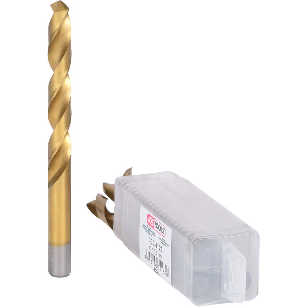 Produktabbildung Nr. 2: KS TOOLS HSS TiN Spiralbohrer, 12,5mm, 5er Pack