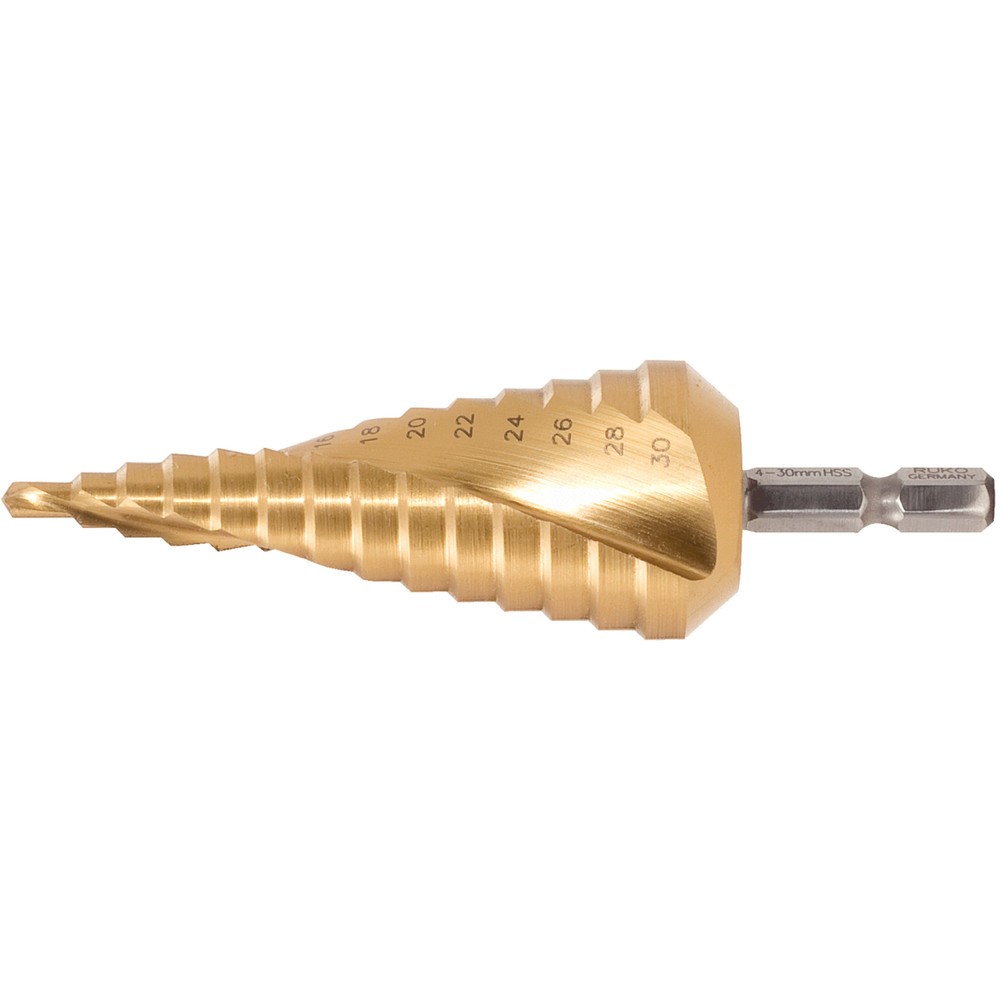 Produktabbildung Nr. 2: KS TOOLS HSS-TiN Stufenbohrer,Ø 4-12mm, 9 Stufen