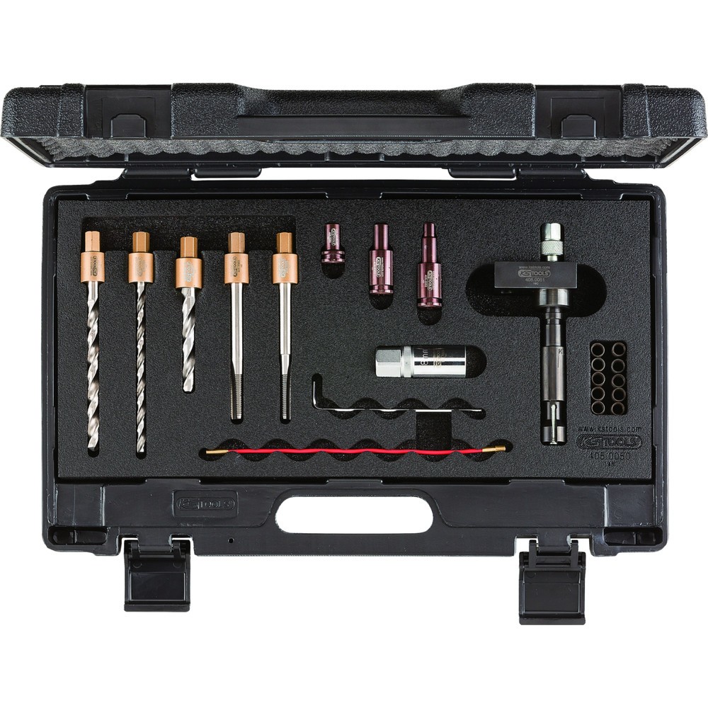 Produktabbildung Nr. 4: KS TOOLS Injektor-Spannschrauben-Ausbohr-Satz, 22-tlg