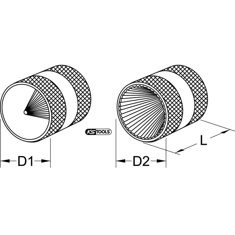 Produktabbildung Nr. 9: KS TOOLS Innen- und Außen-Entgrater, 10-54mm