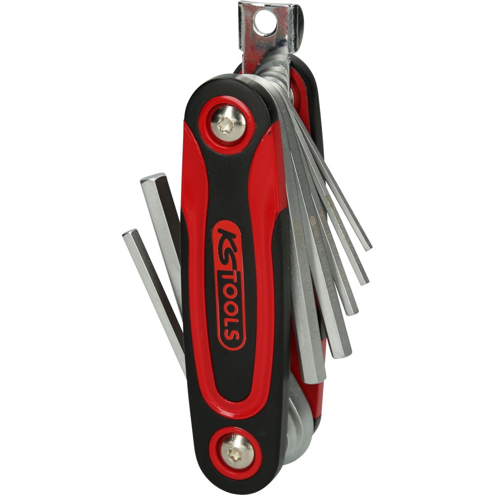 Produktabbildung: KS TOOLS Innensechskant-Winkelstiftschlüssel-Klapphalter,8-tlg