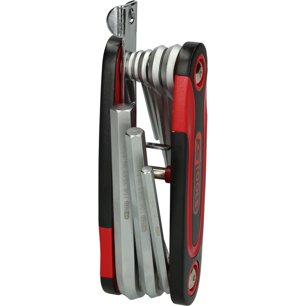 Produktabbildung Nr. 4: KS TOOLS Innensechskant-Winkelstiftschlüssel-Klapphalter,8-tlg