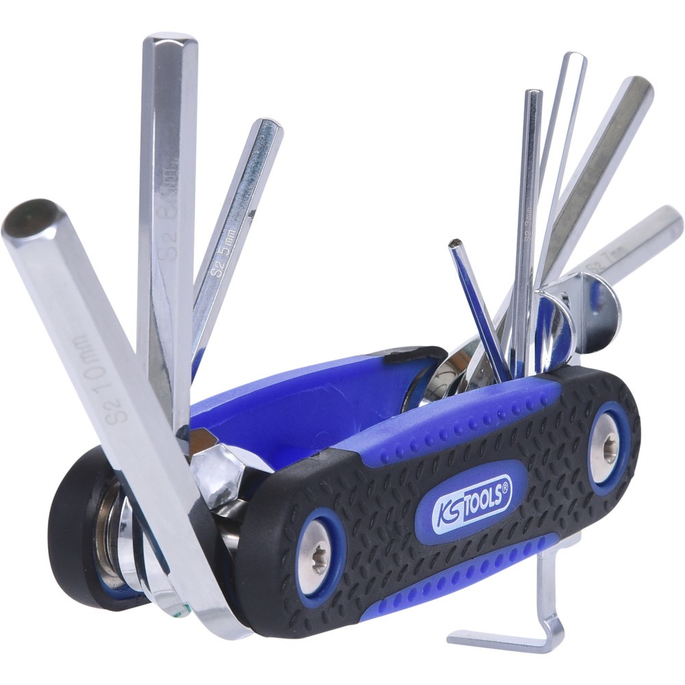 Produktabbildung Nr. 8: KS TOOLS Innensechskant-Winkelstiftschlüssel-Klapphalter,8-tlg