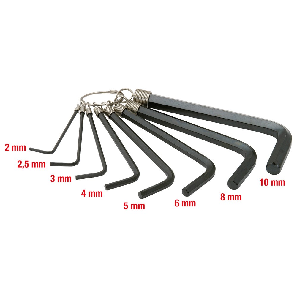 Produktabbildung Nr. 2: KS TOOLS Innensechskant-Winkelstiftschlüssel-Satz am Ring, 8-tlg2-10mm