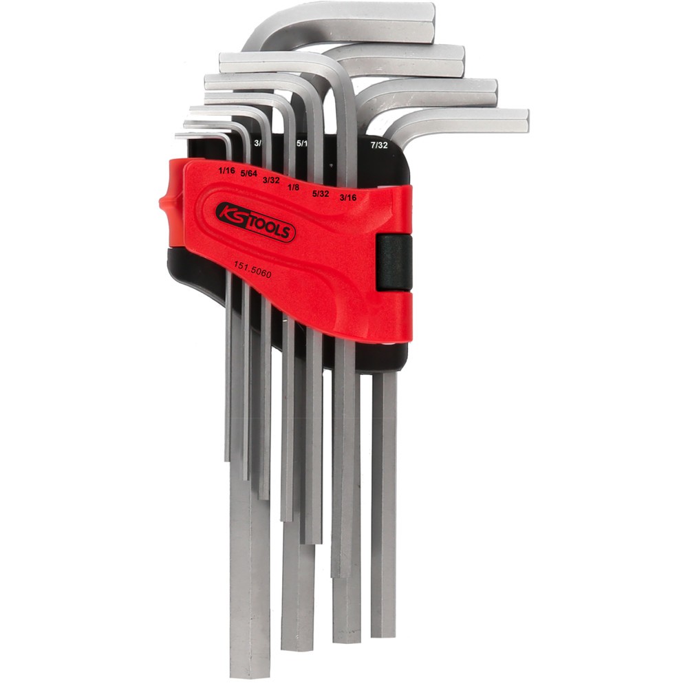 Produktabbildung Nr. 2: KS TOOLS Innensechskant-Winkelstiftschlüssel-Satz, im Klapphalter,10-tlg1/16"-3/8"
