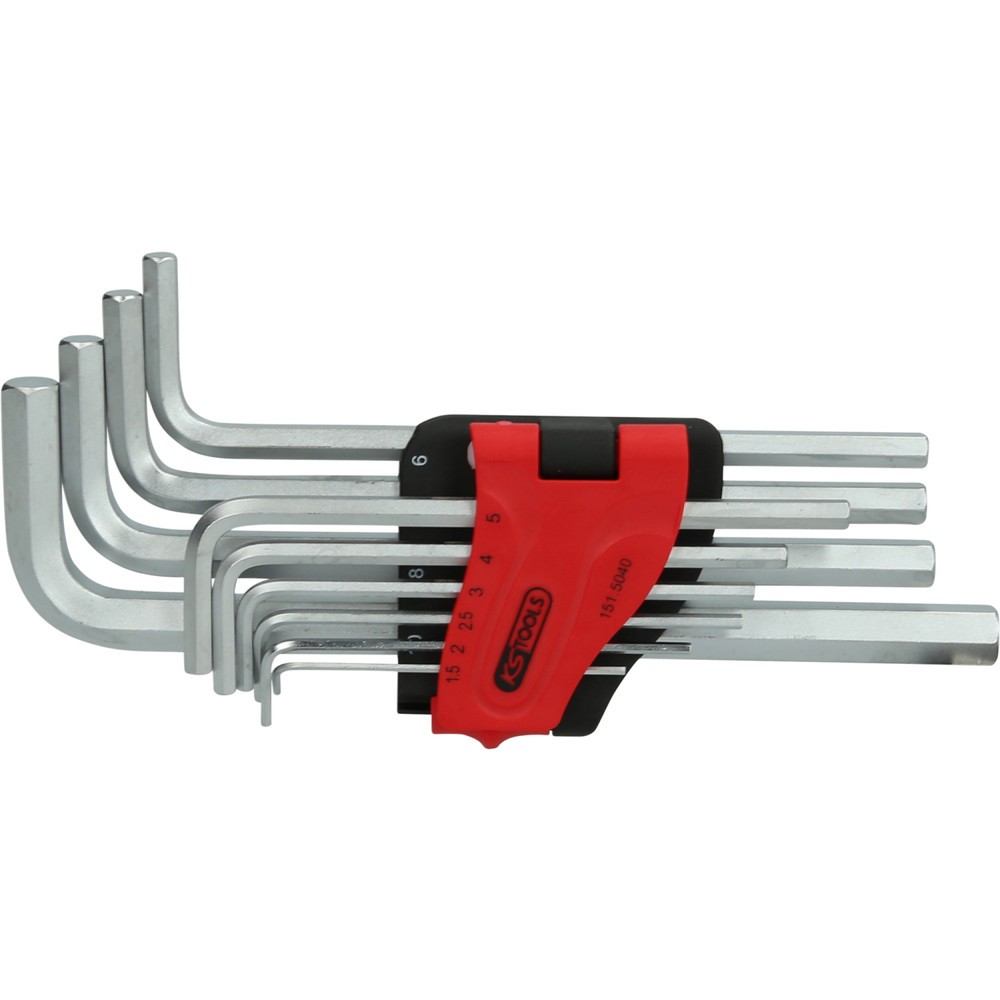 Produktabbildung Nr. 2: KS TOOLS Innensechskant-Winkelstiftschlüssel-Satz, lang, 10-tlg