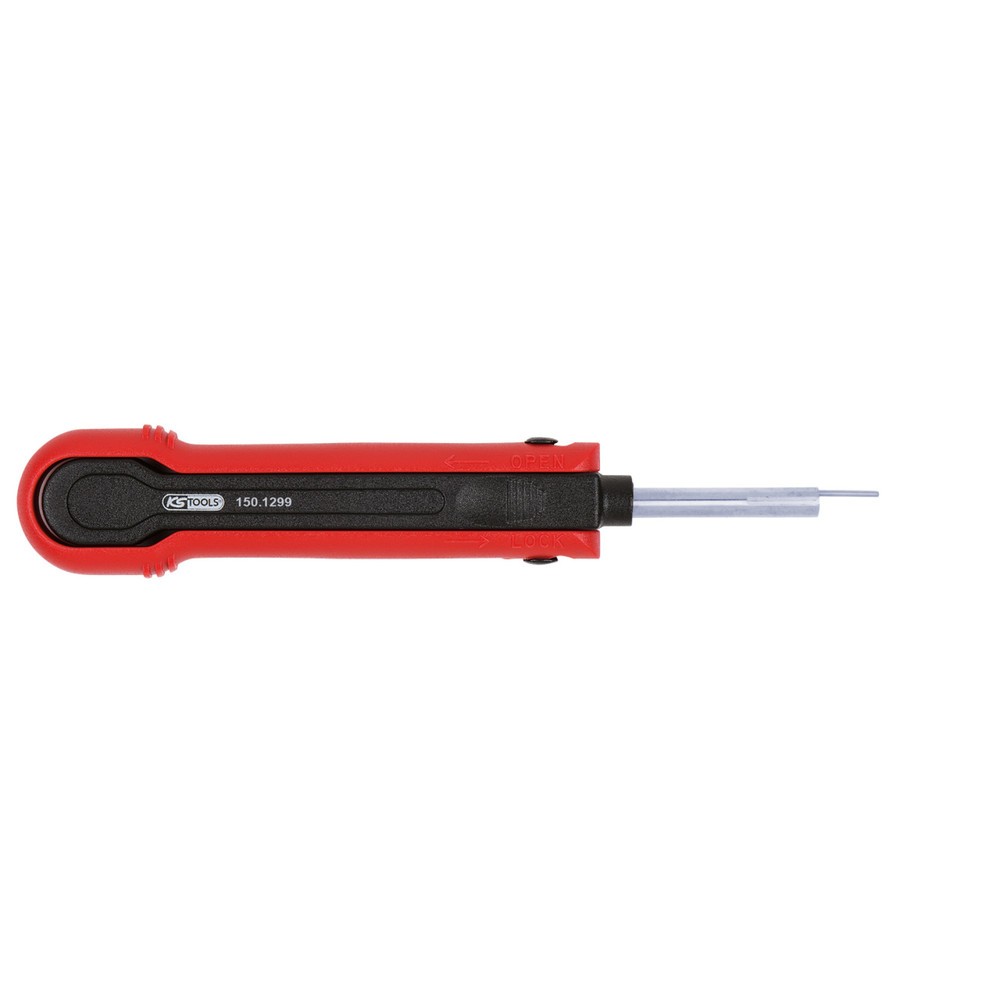 Produktabbildung: KS TOOLS Entriegelungswerkzeug für Flachstecker/Flachsteckhülsen 0,8 mm, 1,5 mm (Delphi Ducon)
