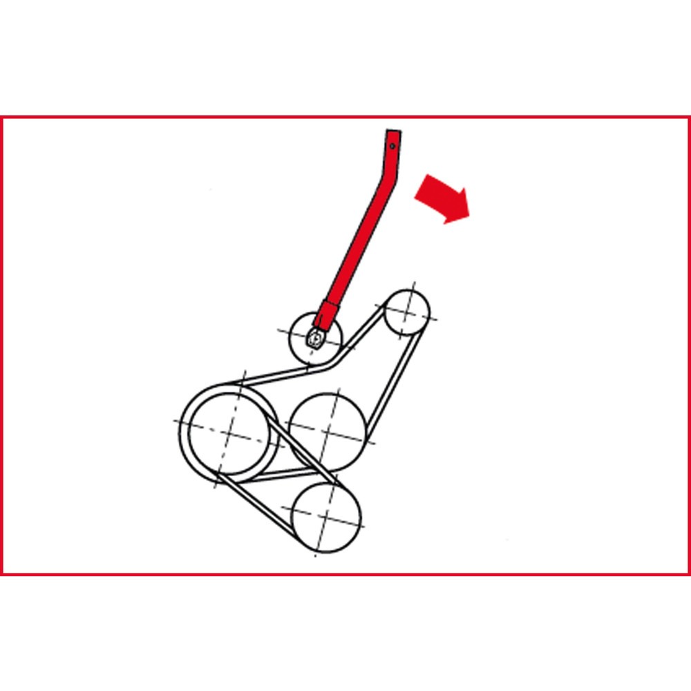 Produktabbildung Nr. 2: KS TOOLS Keilriemen-Spannhebel für VAG