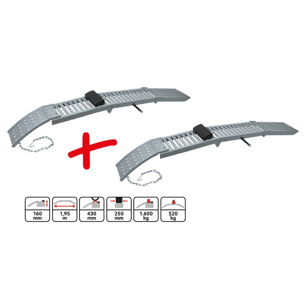 Produktabbildung Nr. 5: KS TOOLS Klappbare Auffahrrampe, paarweise