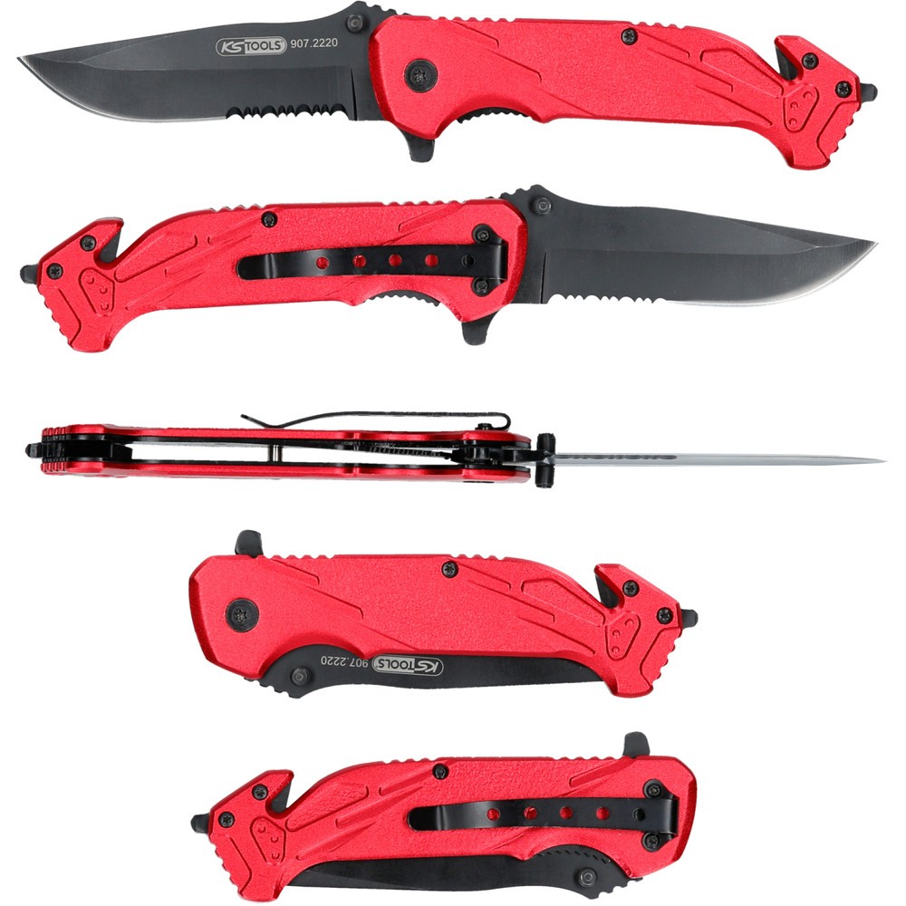 Produktabbildung Nr. 11: KS TOOLS Klappmesser mit Arretierung und Gurtschneider