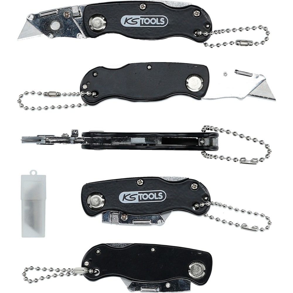 Produktabbildung: KS TOOLS Klappmesser mit Gürteltragekette, 97mm