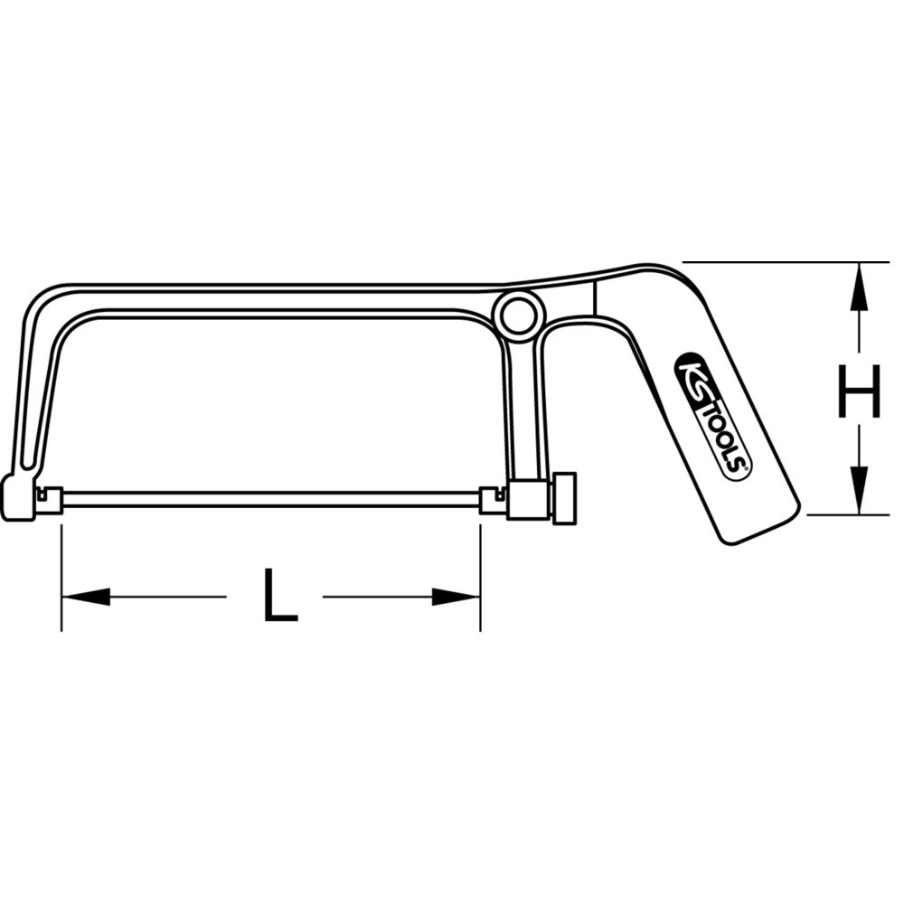 Produktabbildung Nr. 6: KS TOOLS Kleinhandsägebogen rot, 150mm