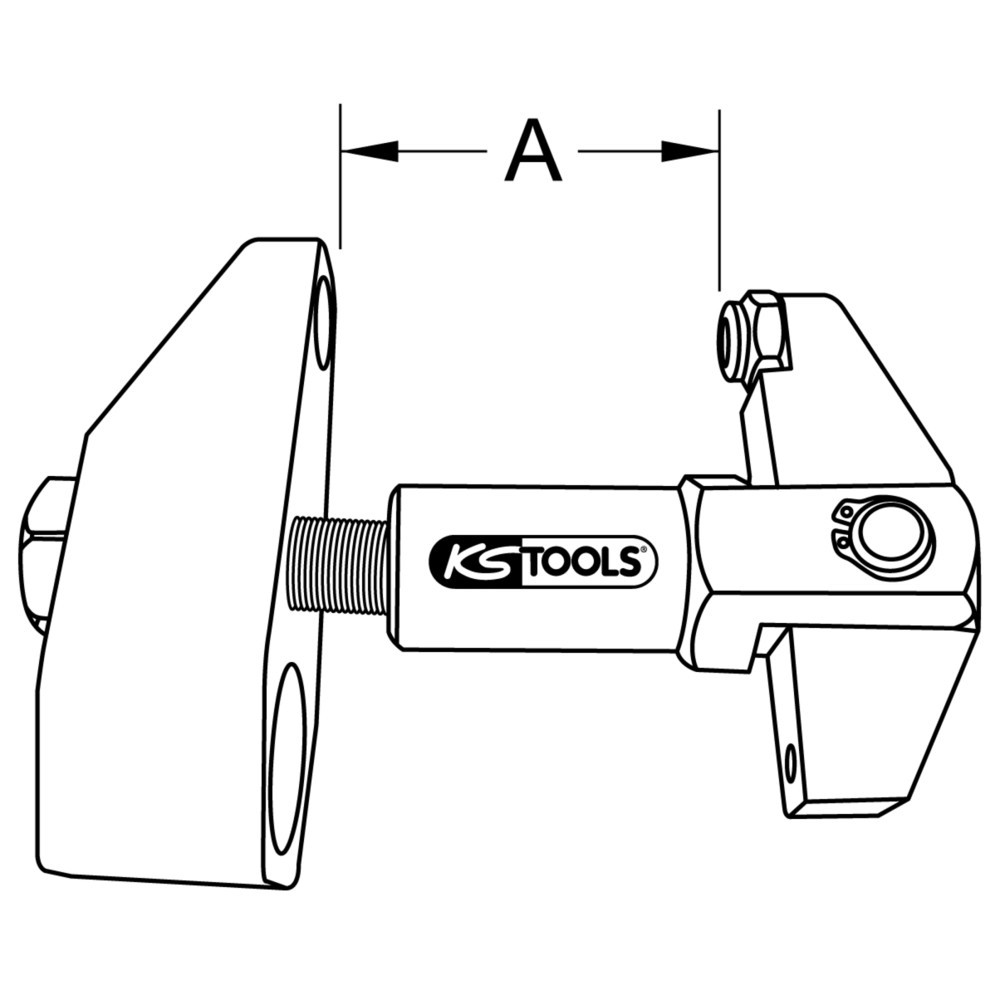 Produktabbildung Nr. 9: KS TOOLS Klemmschrauben-Ausdrücker ohne Hydraulikspindel, 3-tlg