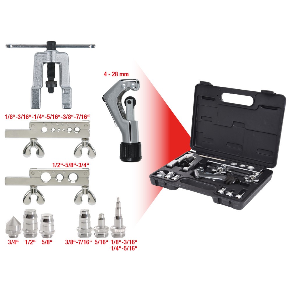 Produktabbildung Nr. 4: KS TOOLS Klima-Kälte-Bördel- und Muffen-Satz 1/8"-3/4", 10-tlg