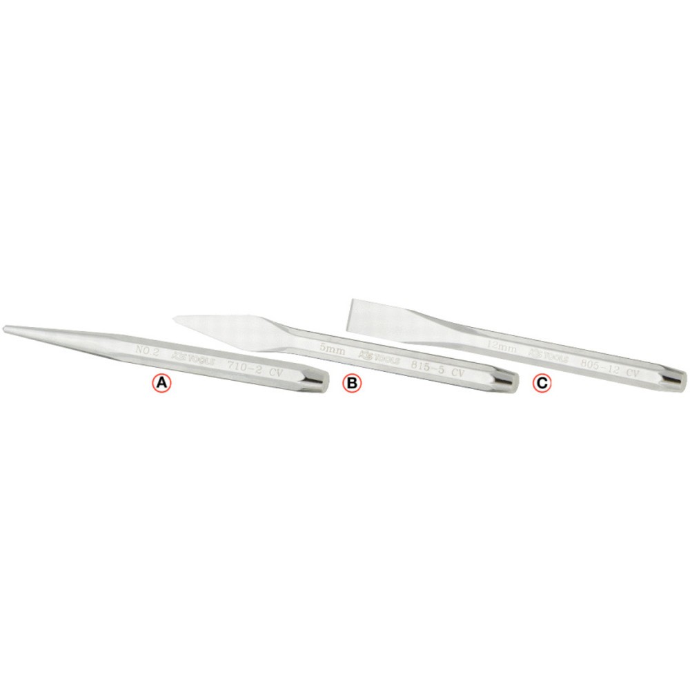 Produktabbildung Nr. 1: KS TOOLS Körner, hochglanz verchromt, 8-kant, Ø 5mm