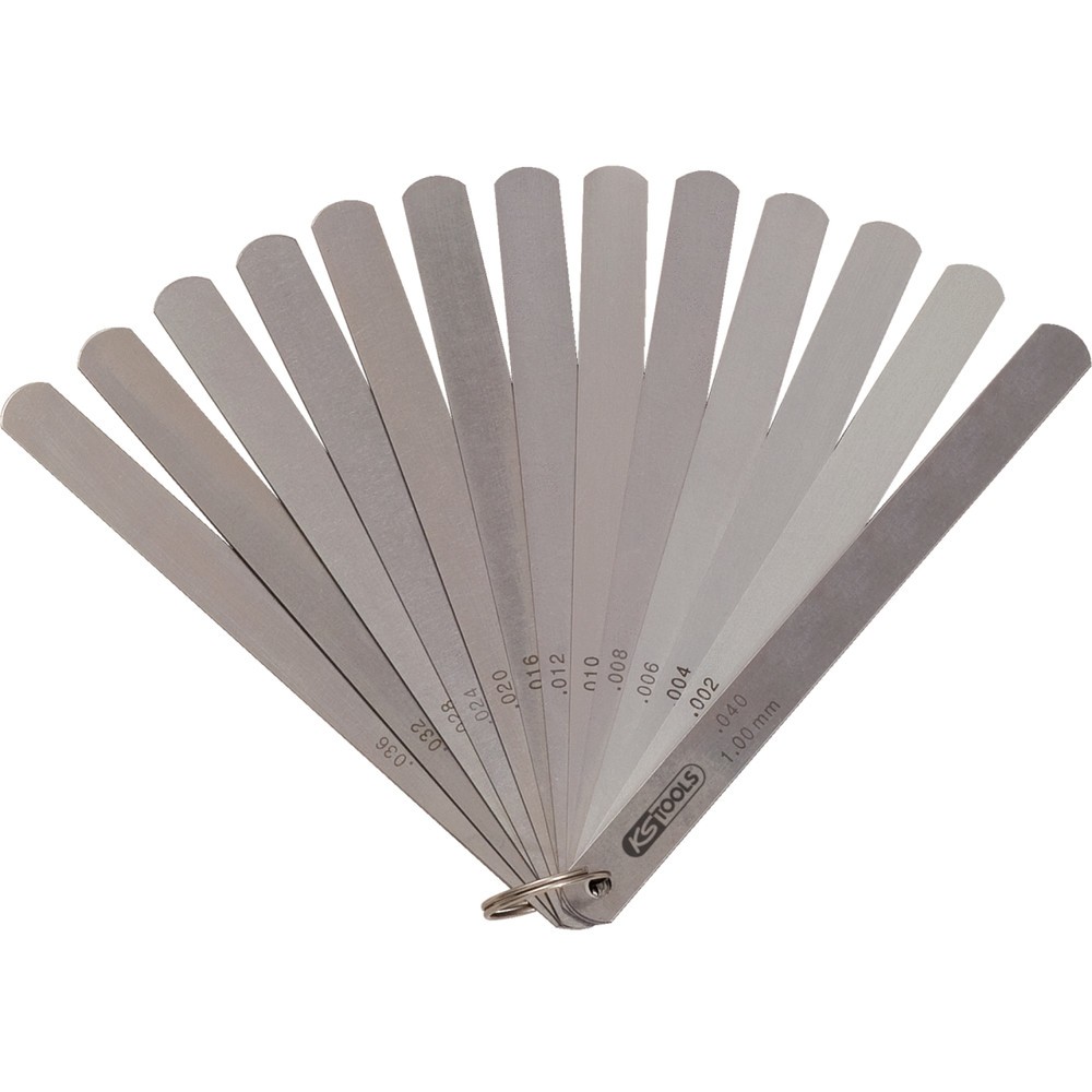 Produktabbildung Nr. 2: KS TOOLS Kolbenspiellehre, 8 Blatt, 0,05-0,5mm, 200mm lang
